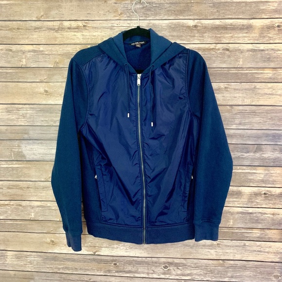 Michael Kors blue zip up hoodie size medium - Picture 3 of 6